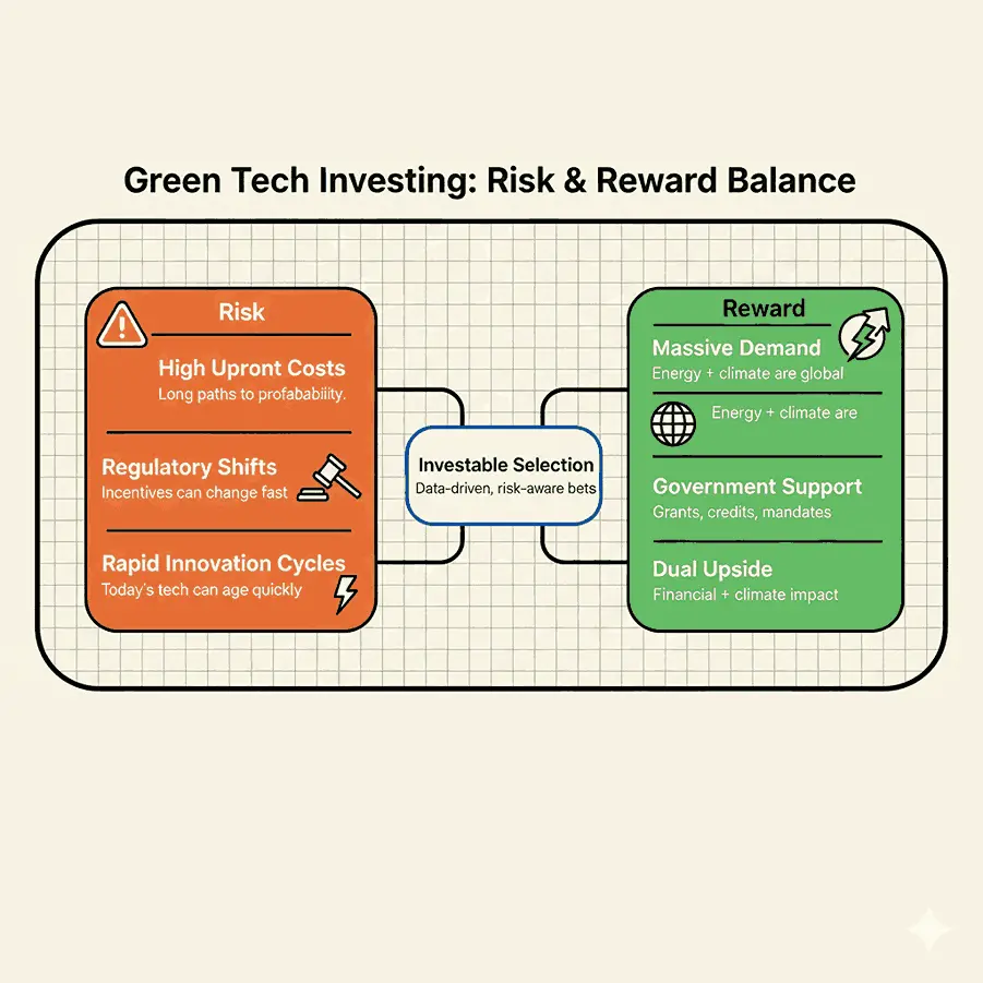 Cleantech investments risk and rewards