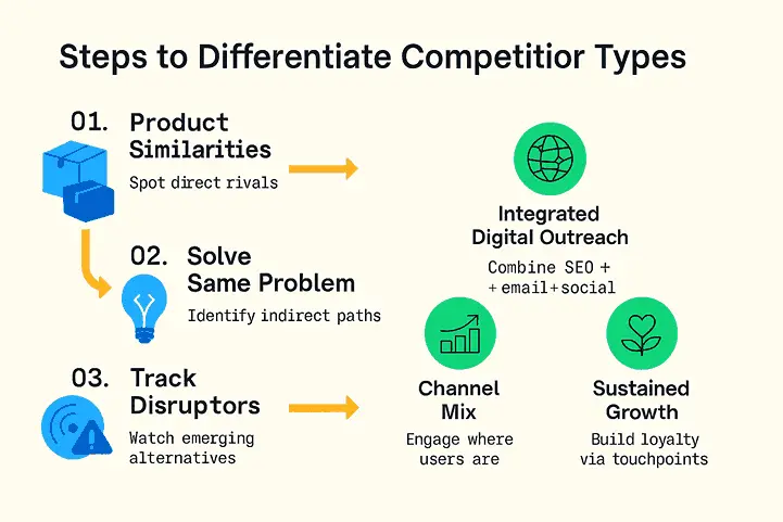 Steps to differentiate Competitor Types