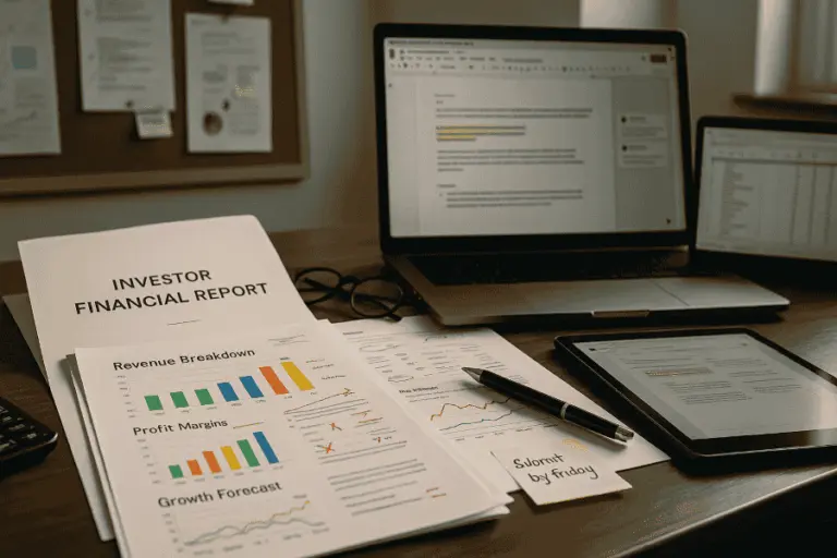 How to Write a Financial Report for Investors