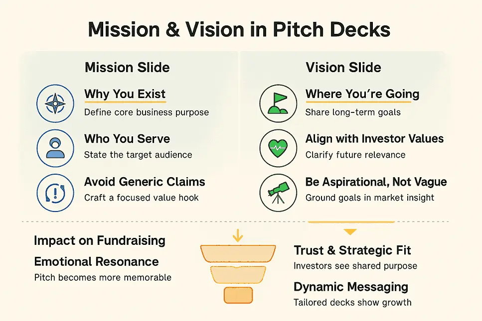 Importance of Mission and Vision Slides in Pitch Decks