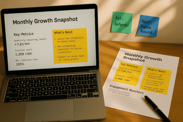 How To Write Investor Updates To Maintain Strong Partnership