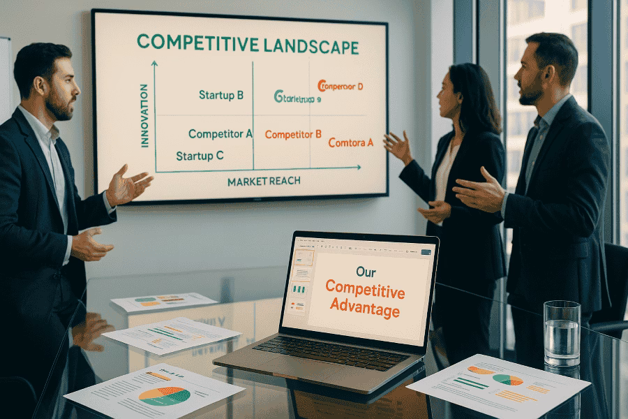 Competition Slide Examples: Positioning Against Rivals in Your Pitch Deck