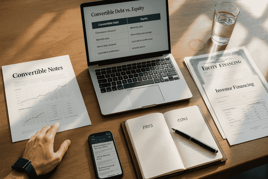 Convertible Notes vs. Equity Financing: Pros, Cons, and Use Cases Explained
