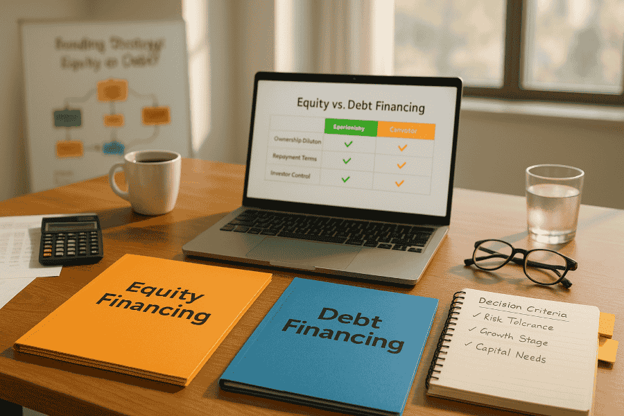 Equity vs. Debt Financing: How to Choose the Best Option for Your Startup?