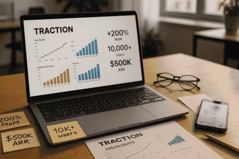 Pitch Deck Traction Slide: Showcasing Your Growth Metrics