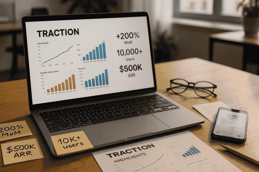Pitch Deck Traction Slide: Showcasing Your Growth Metrics