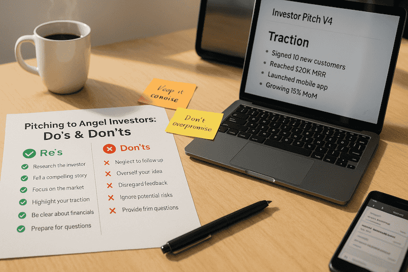 Do’s and Don’ts of Pitching to Angel Investors: Maximize Your Chances