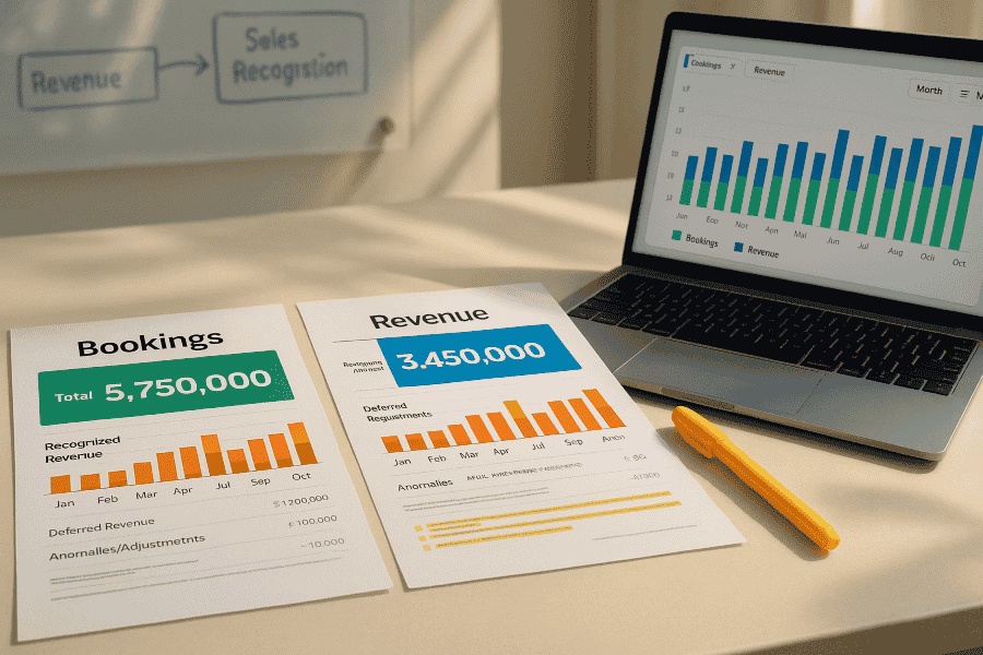 Bookings vs Revenue: Understanding the Financial Metrics