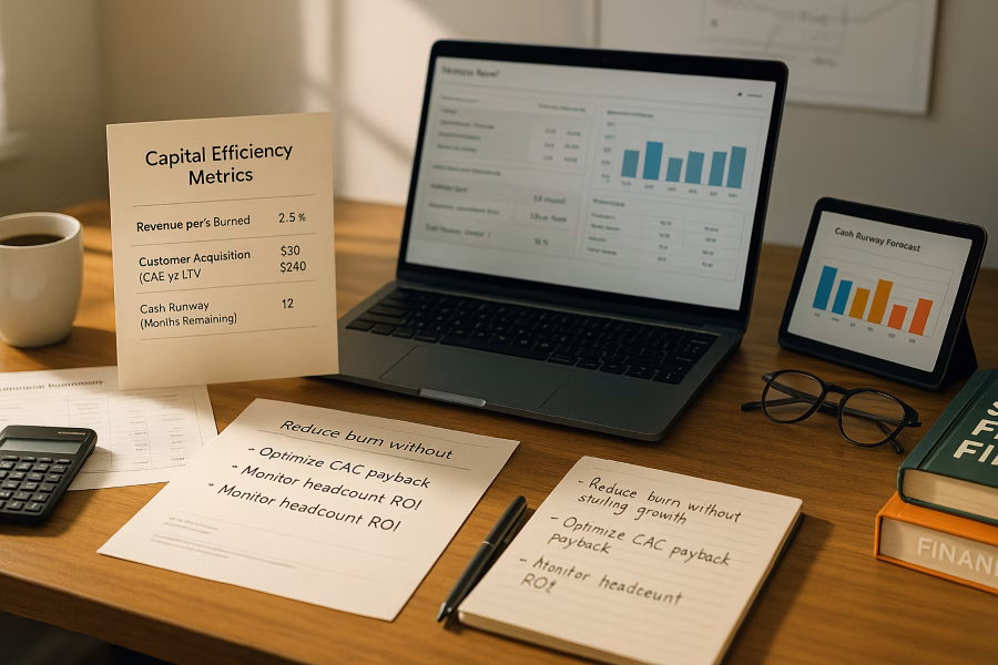 Capital Efficiency Metrics: Measure & Maximize Your Startup Runway
