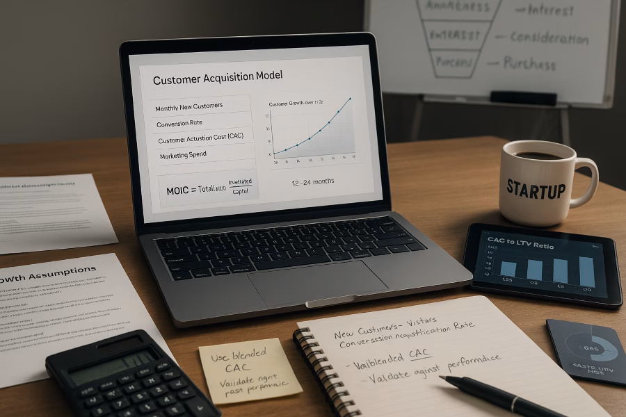 customer acquisition model forecast