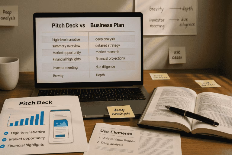 Do You Need a Pitch Deck or a Business Plan? Here’s How to Decide