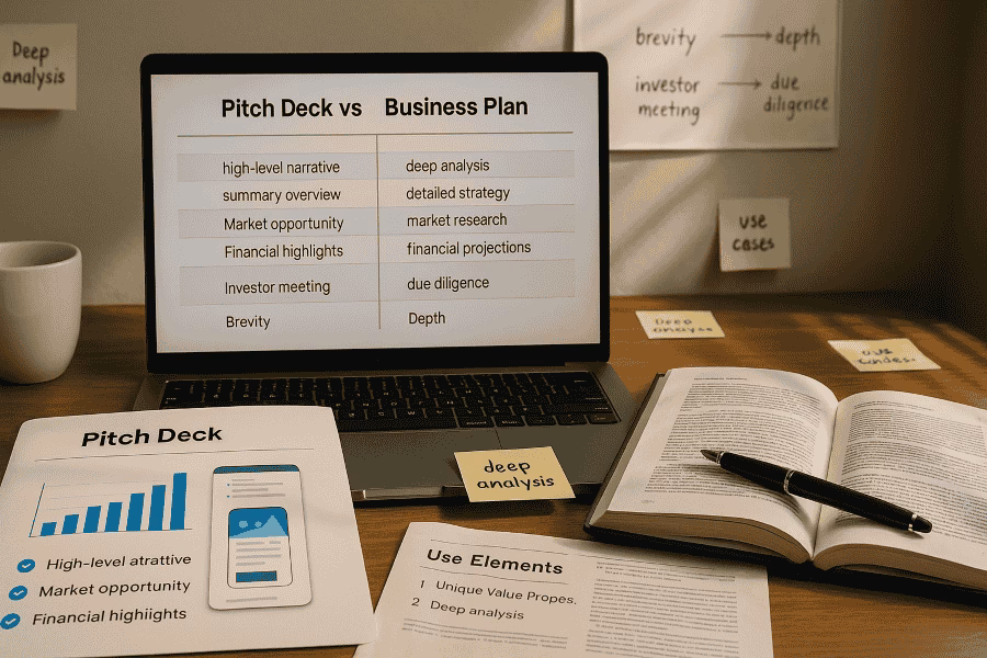 Do You Need a Pitch Deck or a Business Plan? Here’s How to Decide
