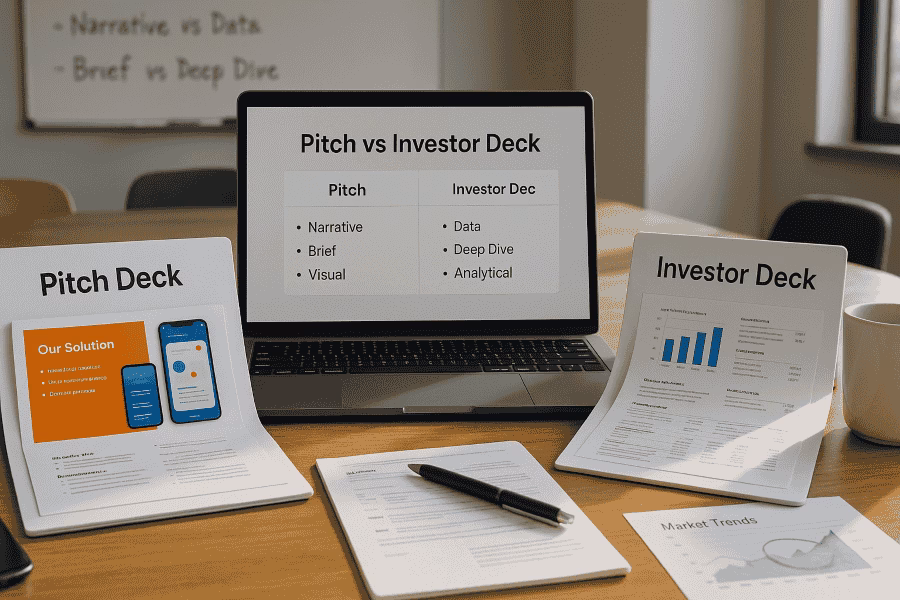 How Pitch Deck Is Different From Investor Deck?