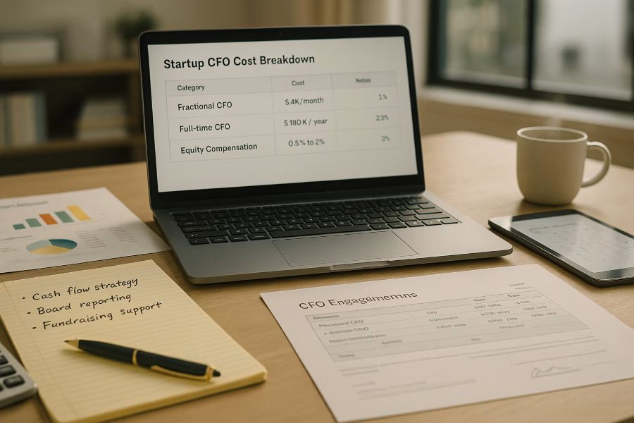 Startup CFO Charges: What to Expect and Budget For