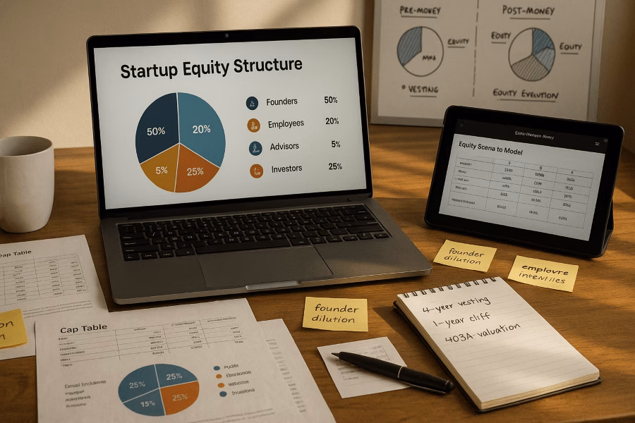 Startup Equity Compensation Guide: Structuring Founder & Employee Shares