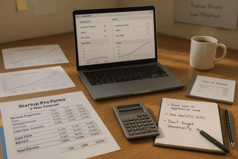 Startup Pro Forma Template: Forecasting Revenue & Cash Flow