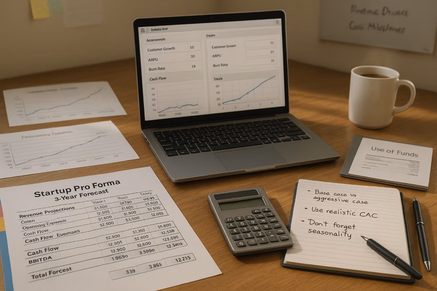 Startup Pro Forma Template: Forecasting Revenue & Cash Flow