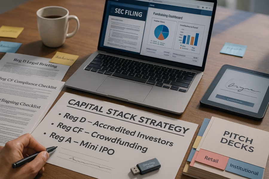 Strategic Stacking: Maximizing Fundraising With Reg D, Reg CF, and Reg A