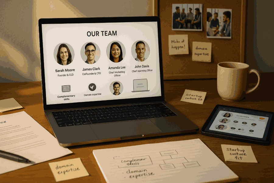 Team Slide in Your Pitch Deck: Showcasing Leadership & Fit