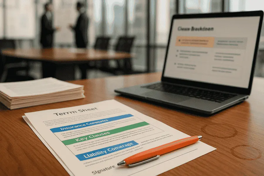 Insurance Covenants in Term Sheets: Key Clauses Investors Look For