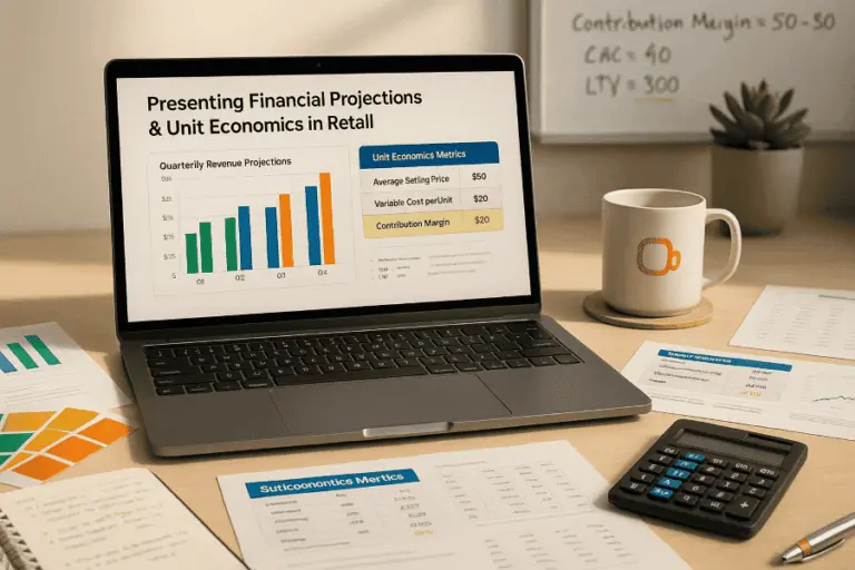 Presenting Financial Projections & Unit Economics in Retail