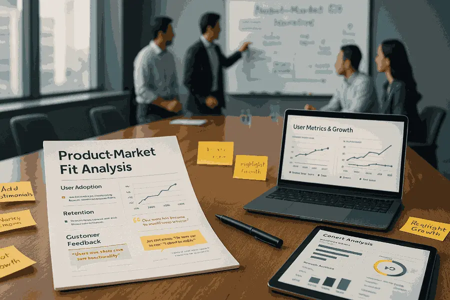 Proving Product–Market Fit & User Metrics in Your Deck