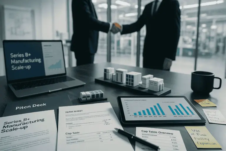 How to Secure Series B+ Funding for Cleantech Manufacturing Scale-ups