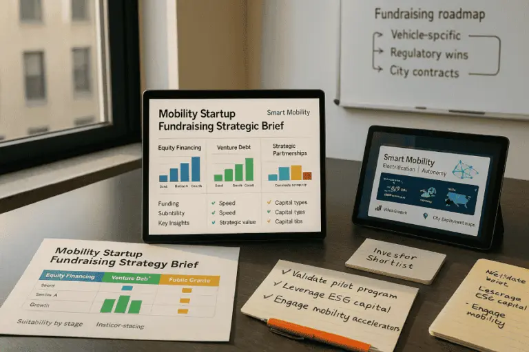 Fundraising for Mobility Startups: Strategies, Investors & Finance Options