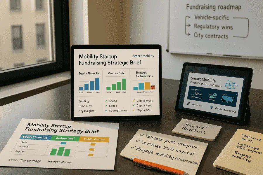 Fundraising for Mobility Startups: Strategies, Investors & Finance Options