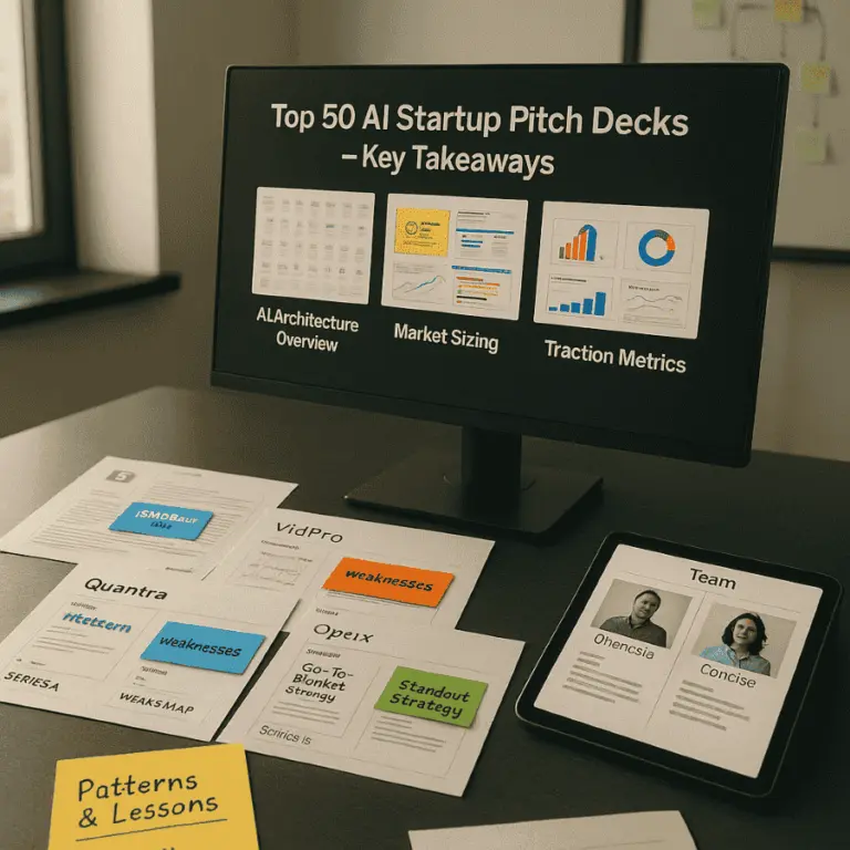 Lessons from Top AI Startup Pitch Decks: Examples & Analysis