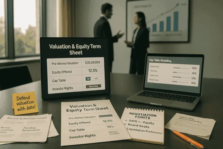 Negotiating Valuation & Equity in AI Fundraising