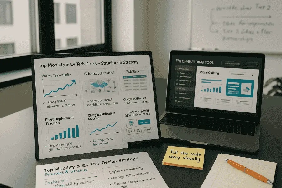 Best Practice Pitch Decks for EV, Charging & Mobility Tech Startups