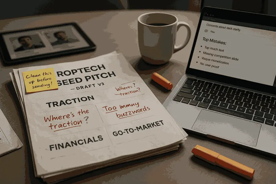 Common PropTech Pitch Deck Mistakes and How to Fix Them