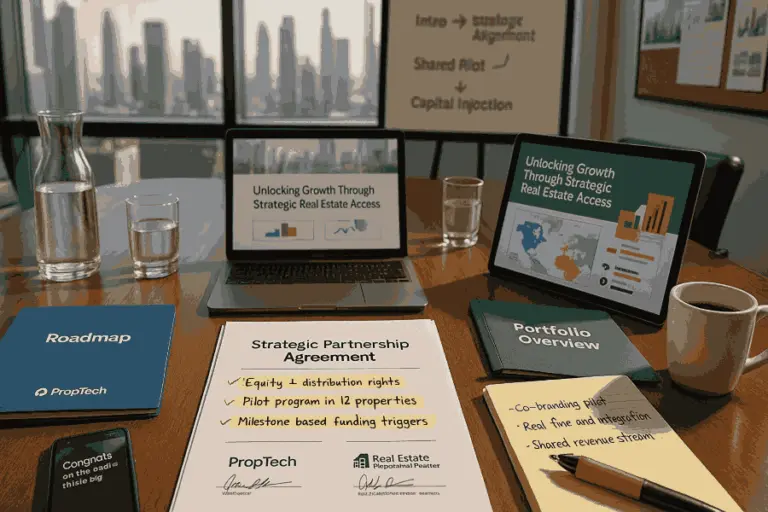 Strategic Partnerships with Real-Estate Giants: A Funding Shortcut
