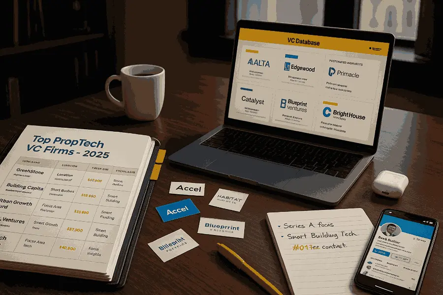 Directory of Top VC Firms Backing PropTech Startups (2025)