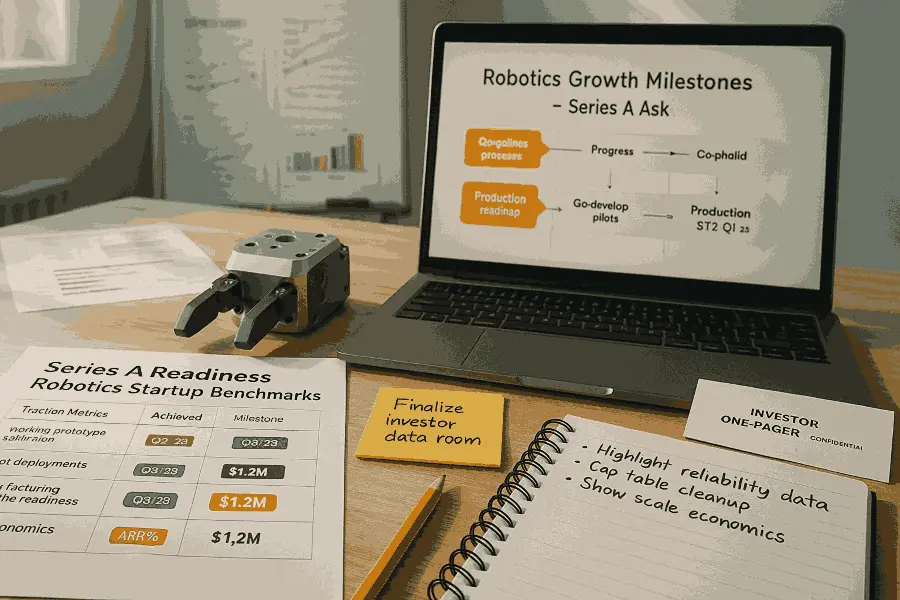 Series A Benchmarks for Robotics Startups
