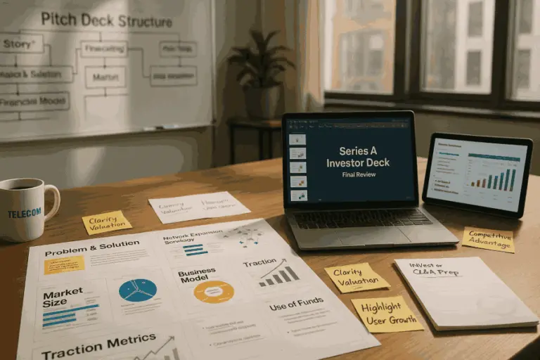 Series A Pitch Deck Essentials for Telecom Companies