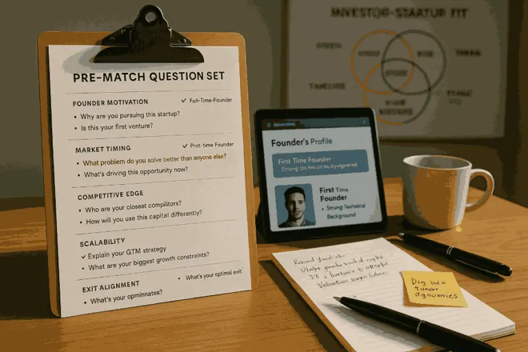The Key Questions Investors Should Ask Before Matching with a Startup