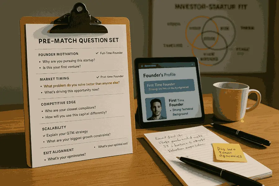 The Key Questions Investors Should Ask Before Matching with a Startup