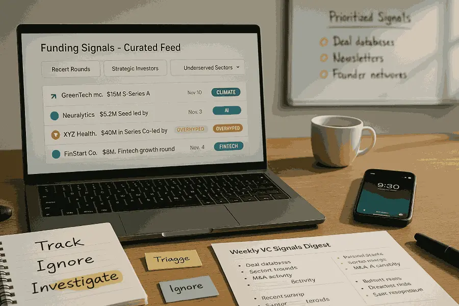 How to Track Funding News & Investor Signals Without Drowning in Noise