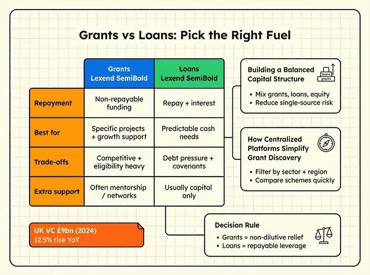 how uk grant differ from loans