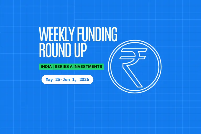 India Series A Weekly Funding Roundup (May 25-Jun 1, 2026): $37.5M Raised Across 4 Deals