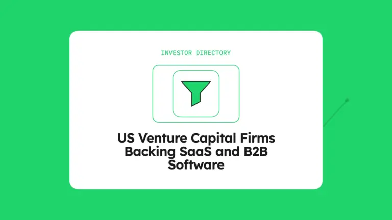 US Venture Capital Firms Backing SaaS and B2B Software, by Stage (769 Firms, 2026)