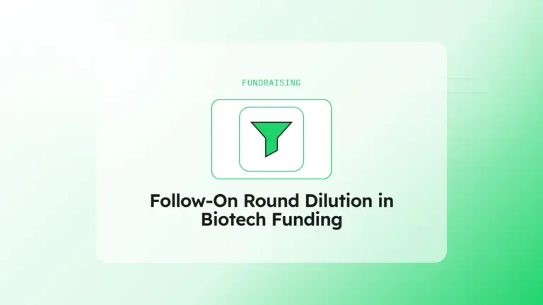 Follow-On Round Dilution in Biotech: The Math and the Syndicate