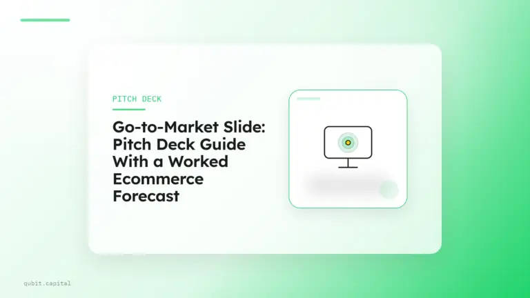 Go-to-Market Slide: Pitch Deck Guide With a Worked Ecommerce Forecast