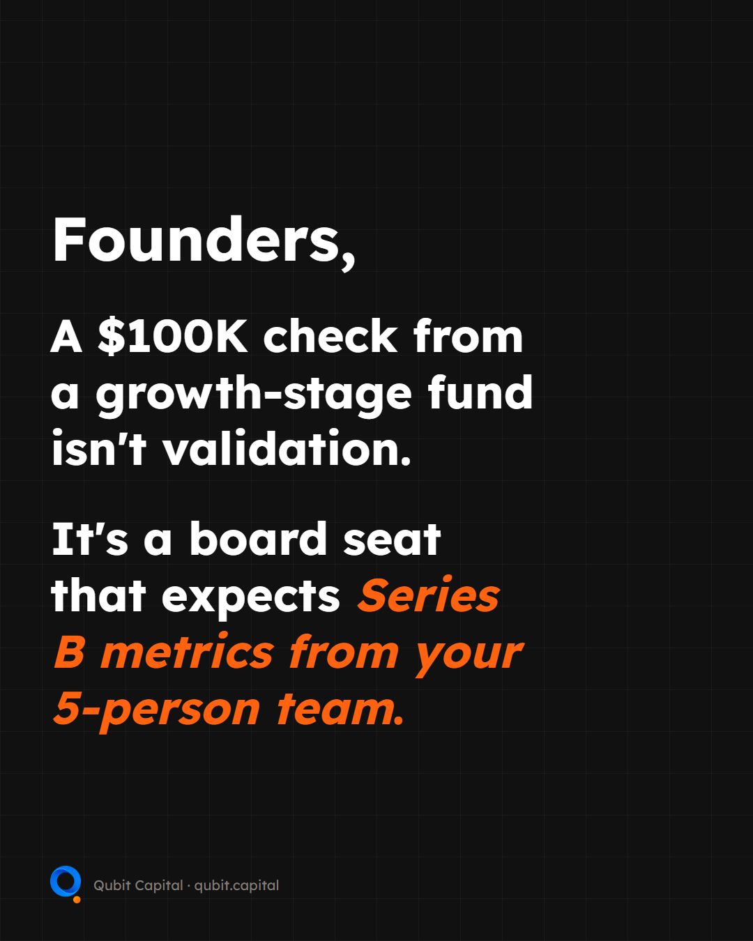 The wrong investor does not just hand you money. They hand you a scoreboard,…