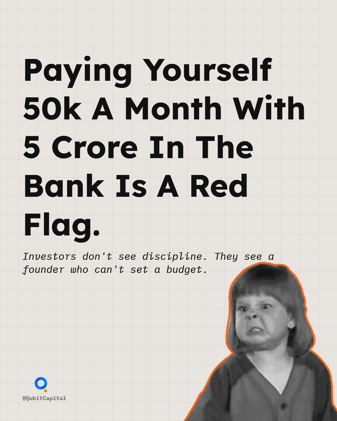 You pay yourself 50,000 a month while 5 crore sits in the bank, and you think…