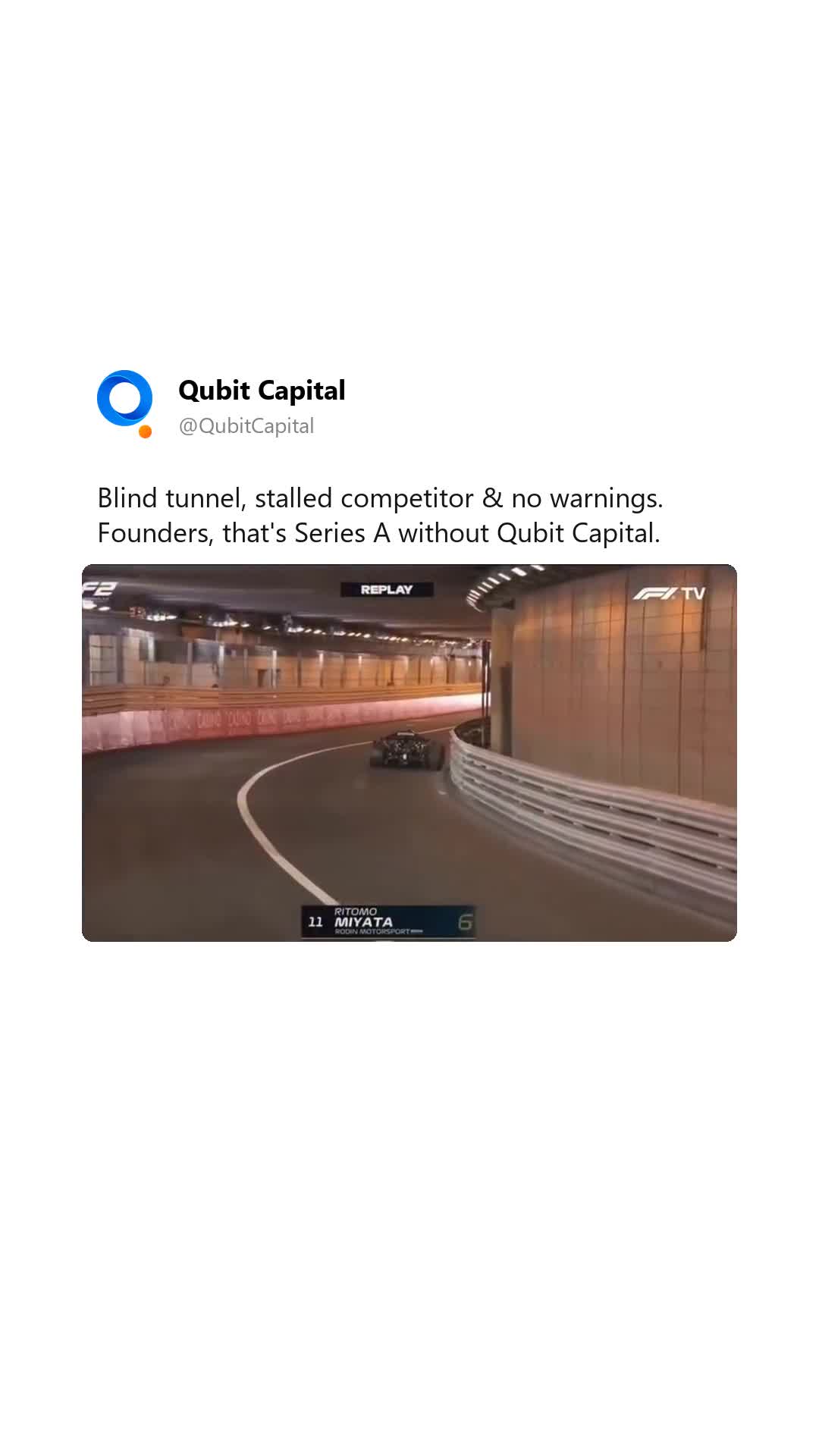 A car sat dead in the Monaco tunnel, invisible, and the next driver through had…